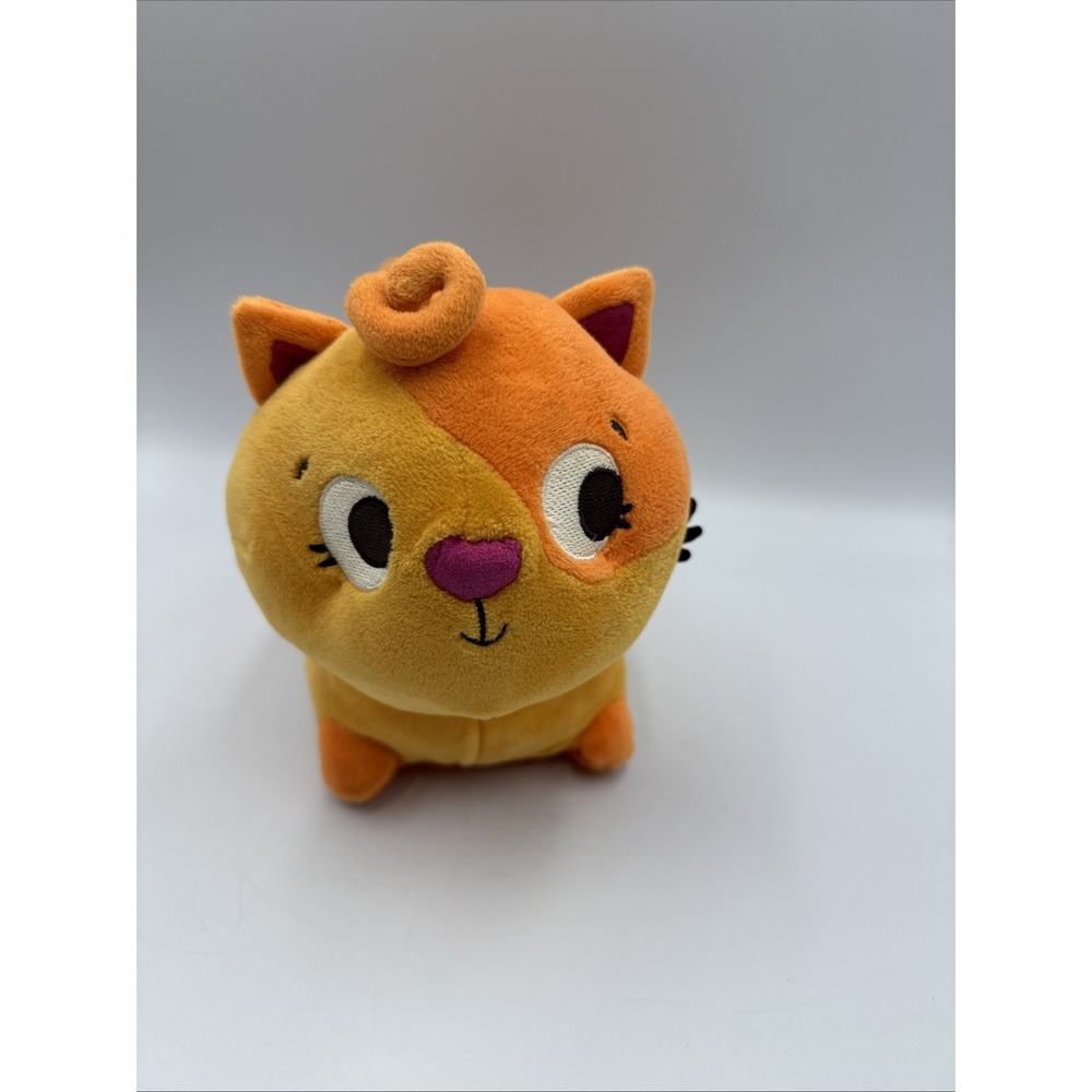 B You Wobble N Go Lola Cat Interactive Animated 6" Toy Plush Orange Cat
